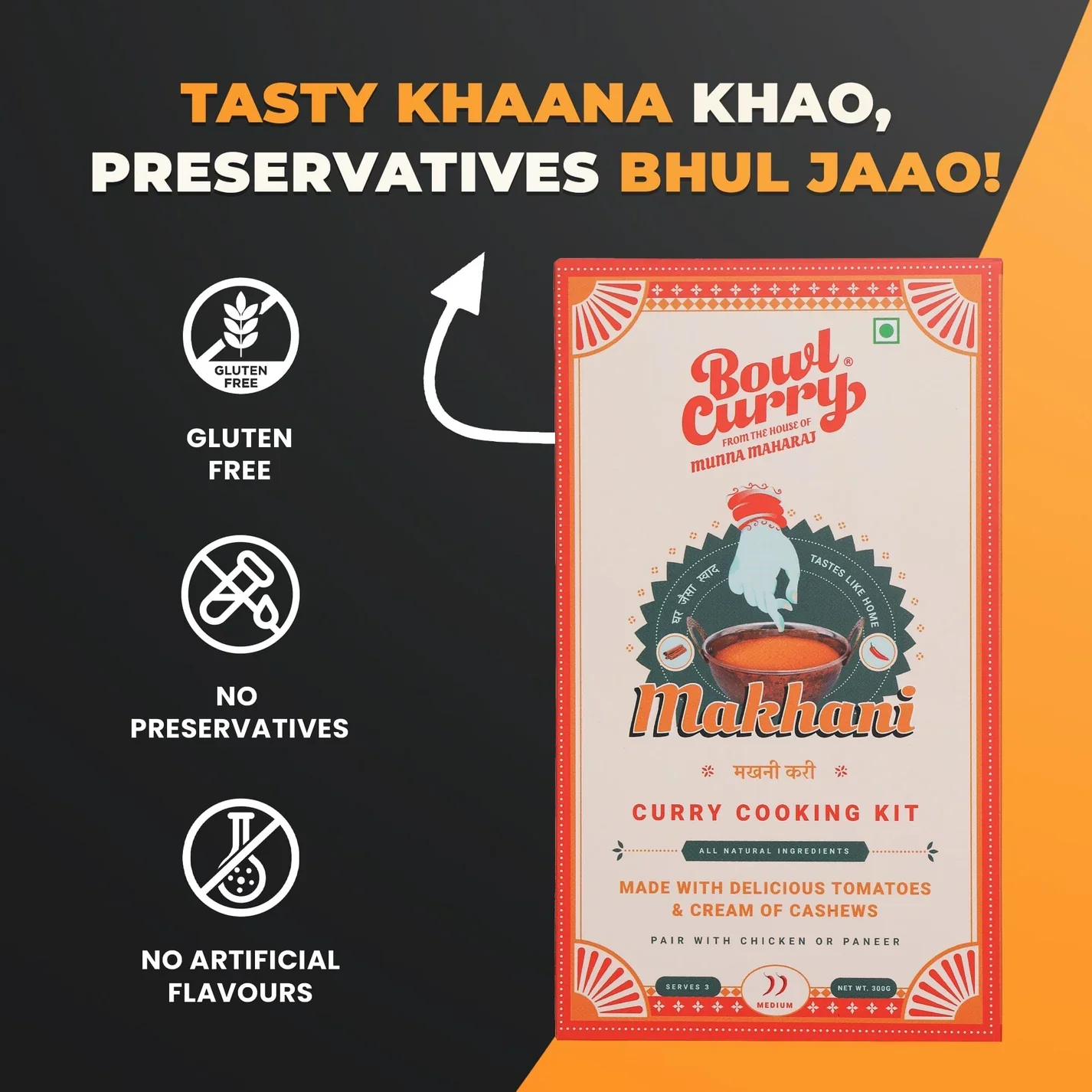 Makhani Curry Kit Front