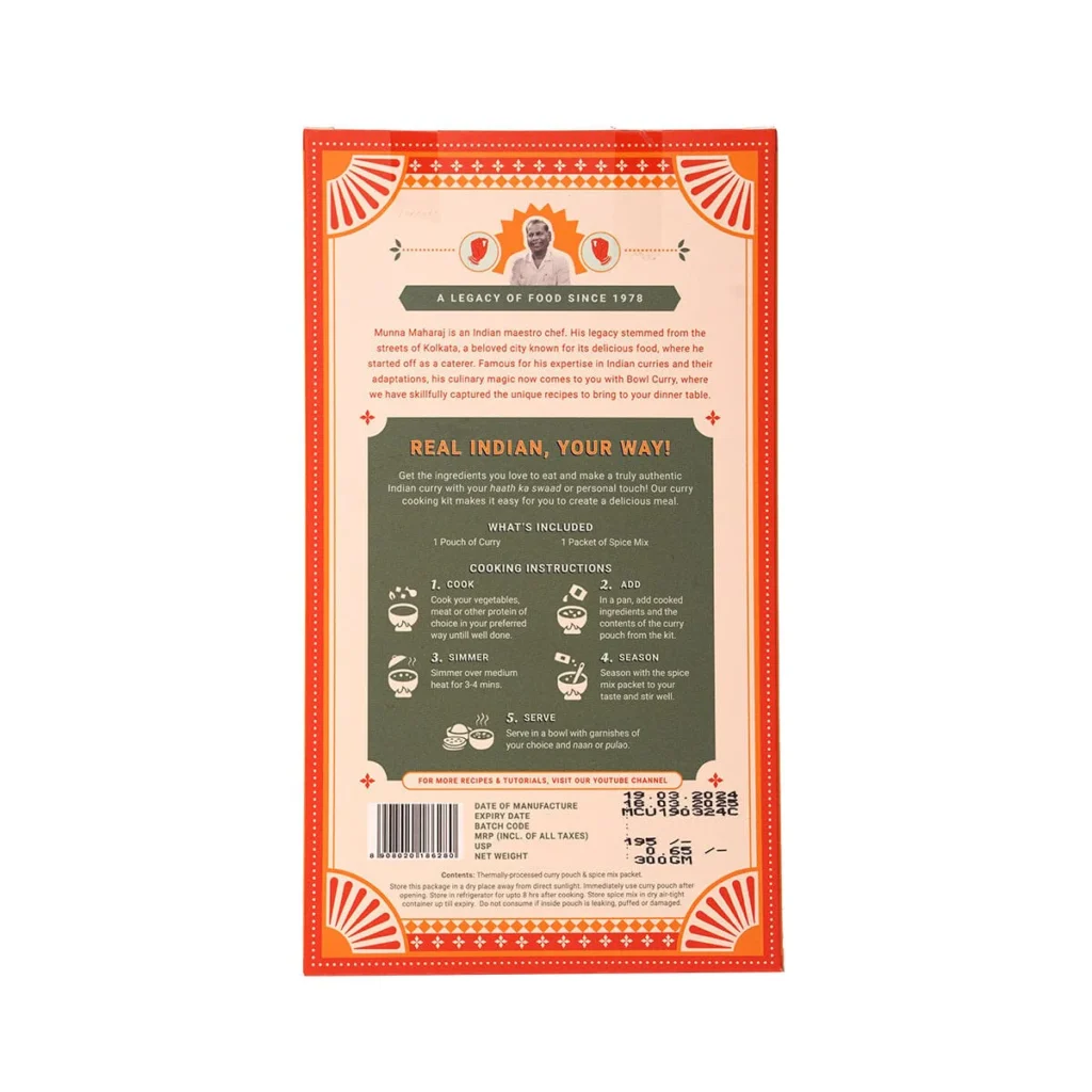 Kashmiri Curry Kit Back